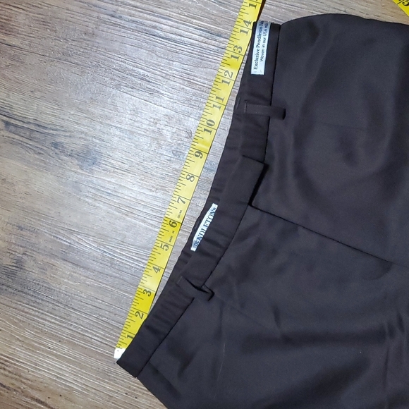 Pendleton chocolate brown trouser pants lined wool blend pockets - Picture 3 of 6